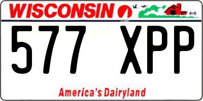 WI license plate 577XPP