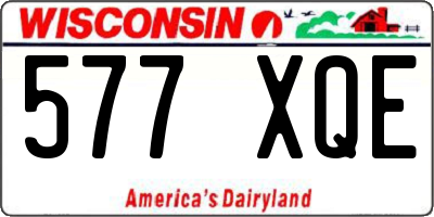 WI license plate 577XQE