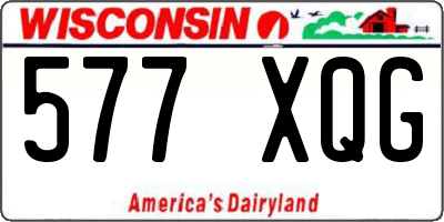 WI license plate 577XQG