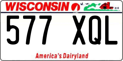 WI license plate 577XQL