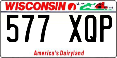 WI license plate 577XQP