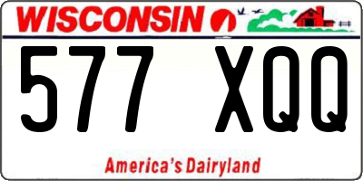WI license plate 577XQQ