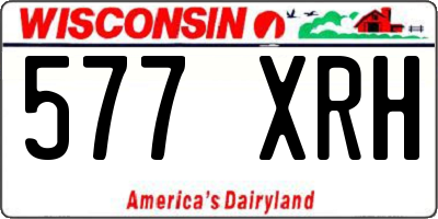 WI license plate 577XRH