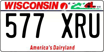 WI license plate 577XRU