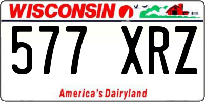 WI license plate 577XRZ