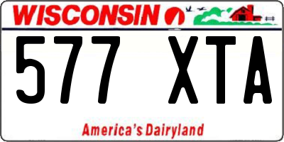 WI license plate 577XTA