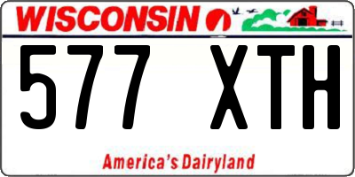 WI license plate 577XTH