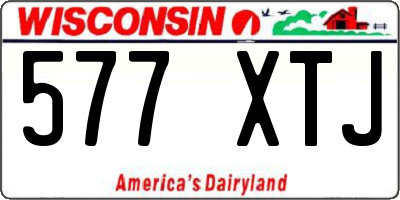 WI license plate 577XTJ