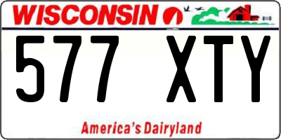 WI license plate 577XTY