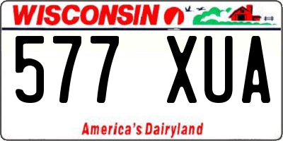 WI license plate 577XUA
