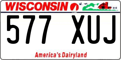 WI license plate 577XUJ