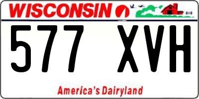 WI license plate 577XVH
