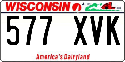 WI license plate 577XVK