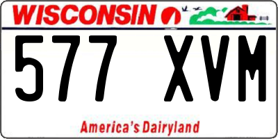 WI license plate 577XVM