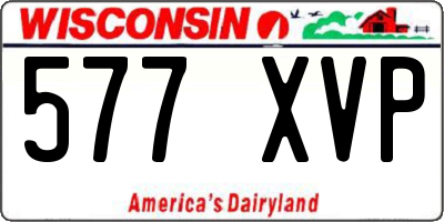WI license plate 577XVP
