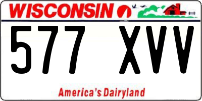WI license plate 577XVV