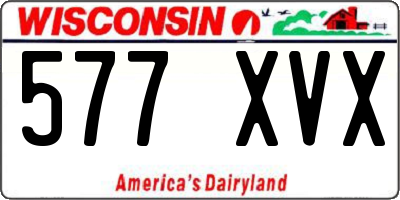 WI license plate 577XVX