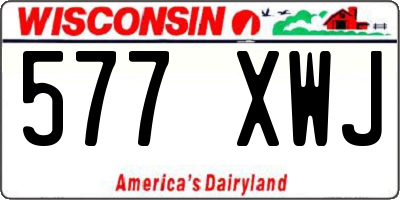 WI license plate 577XWJ