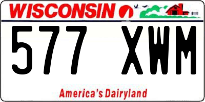 WI license plate 577XWM