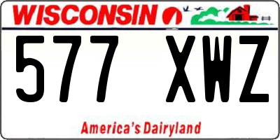 WI license plate 577XWZ