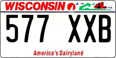 WI license plate 577XXB