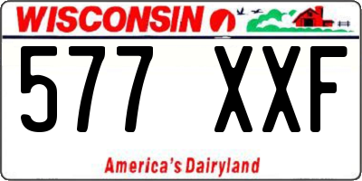 WI license plate 577XXF
