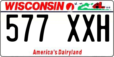 WI license plate 577XXH