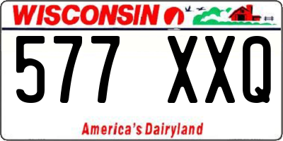 WI license plate 577XXQ
