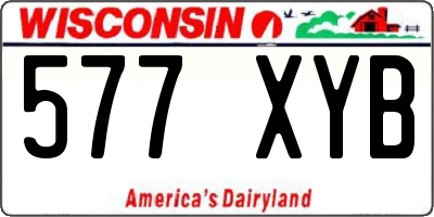 WI license plate 577XYB