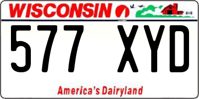 WI license plate 577XYD