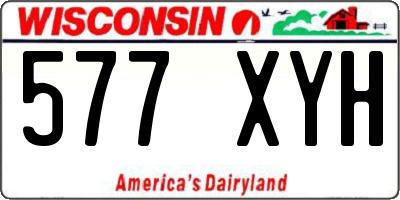 WI license plate 577XYH