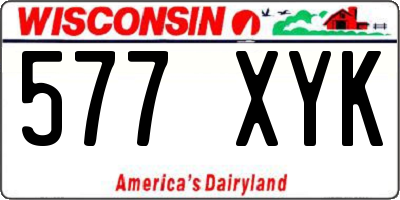 WI license plate 577XYK