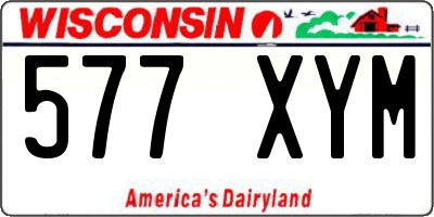 WI license plate 577XYM