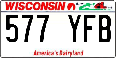 WI license plate 577YFB