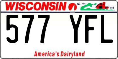 WI license plate 577YFL