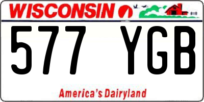 WI license plate 577YGB