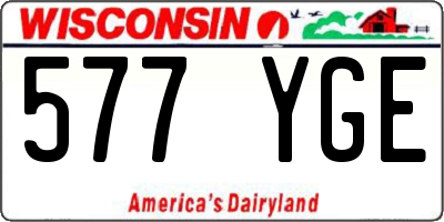 WI license plate 577YGE