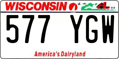 WI license plate 577YGW