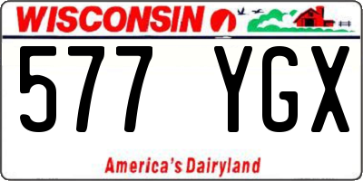 WI license plate 577YGX