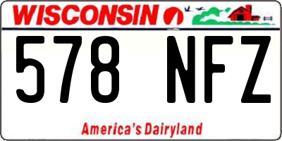 WI license plate 578NFZ