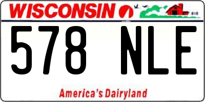 WI license plate 578NLE
