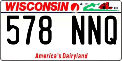 WI license plate 578NNQ