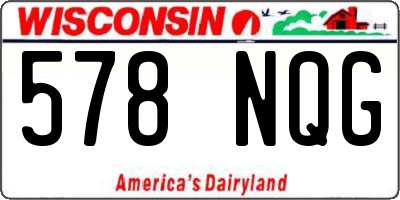 WI license plate 578NQG