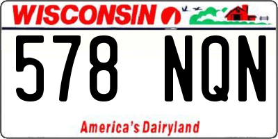 WI license plate 578NQN