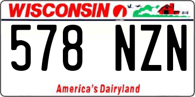 WI license plate 578NZN