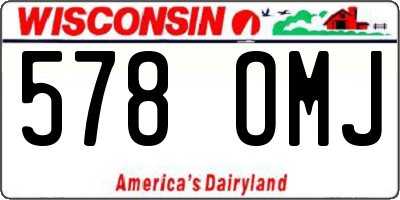 WI license plate 578OMJ