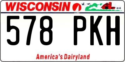WI license plate 578PKH