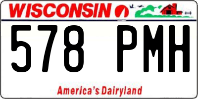 WI license plate 578PMH