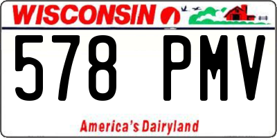 WI license plate 578PMV