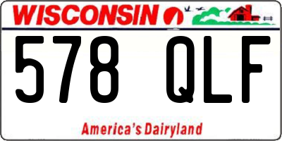 WI license plate 578QLF